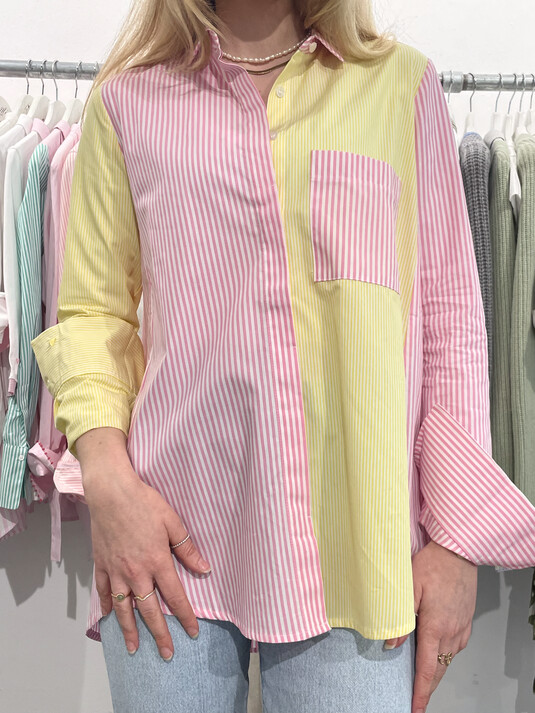 Bluse CLARA Mix I rosa-gelb